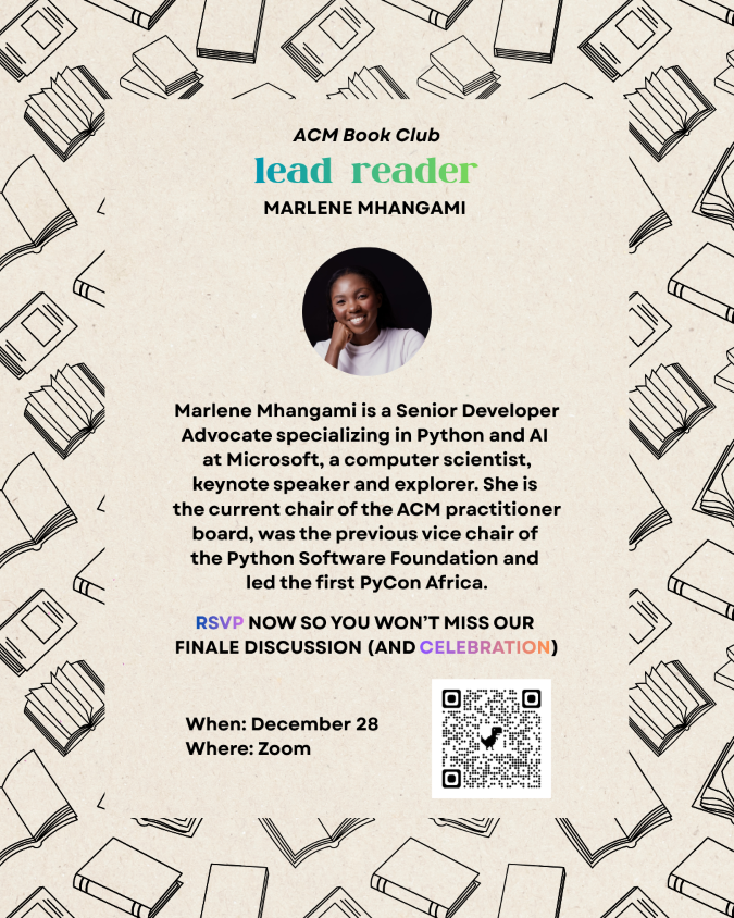 Lead Reader for Book Club 2025