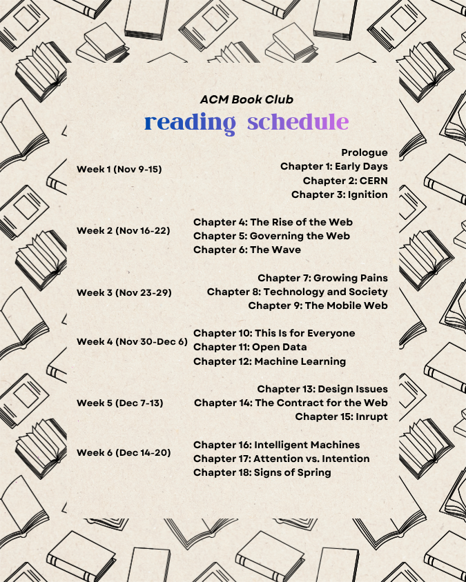 reading schedule