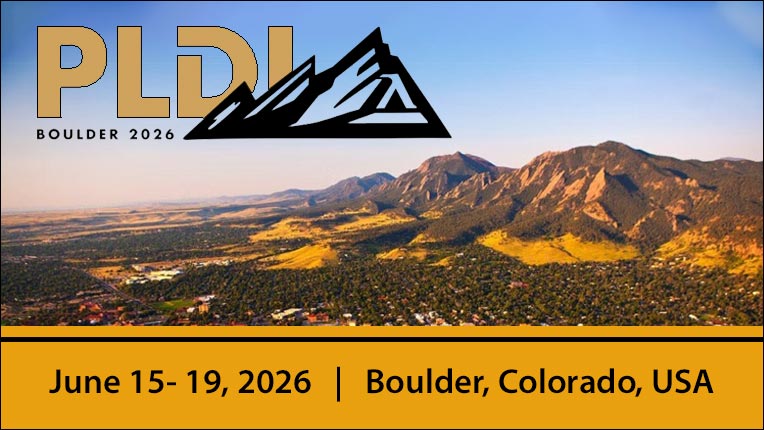 SIGPLAN Conference on Programming Language Design and Implementation