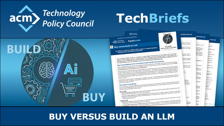 TechBrief on Buying Versus Building LLMs